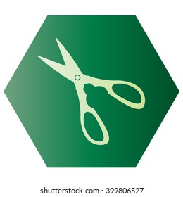 Scissors icon isolated