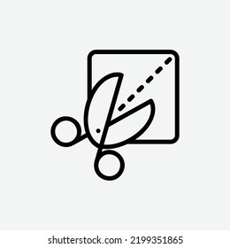  scissors icon, isolated craft outline icon in light grey background, perfect for website, blog, logo, graphic design, social media, UI, mobile app