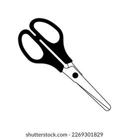 Icono de tijeras. Tijeras de corte aisladas. Pictograma de tijera. Símbolo de corte. Ilustración del vector