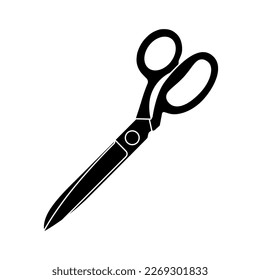 Scissors icon. Isolated cutting scissors. Pictogram of scissor. Symbol of cutting. Vector illustration