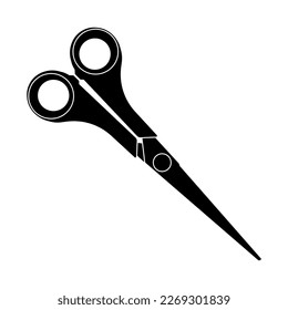 Scissors icon. Isolated cutting scissors. Pictogram of scissor. Symbol of cutting. Vector illustration