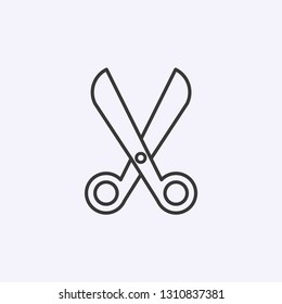Scissors icon isolated on background. Cutting symbol modern, simple, vector, icon for website design, mobile app, ui. Vector Illustration