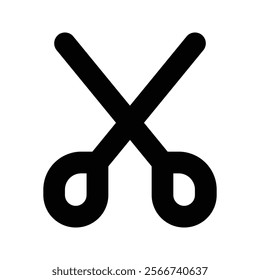 Scissors icon isolated on background