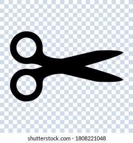 scissors icon isolated on blank background