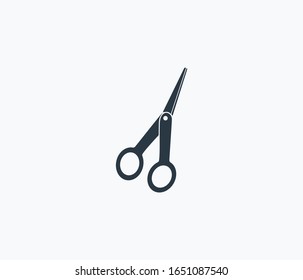 Scissors icon isolated on clean background. Scissors icon concept drawing icon in modern style. Vector illustration for your web mobile logo app UI design.