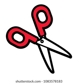 Scissors Icon Isolated On White Background