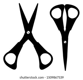 Scissors Icon isolated on white background.  Vector Illustration EPS10