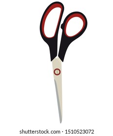 Scissors Icon isolated on white background.  Vector Illustration EPS10