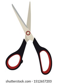Scissors Icon isolated on white background.  Vector Illustration EPS10