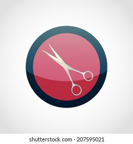 Scissors Icon Isolated on White Background