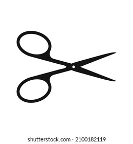 Scissors icon isolated on white background.