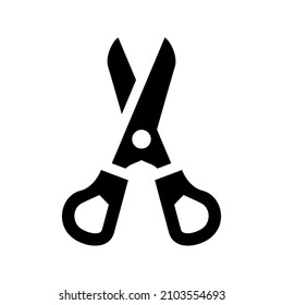 Scissors icon isolated on white background