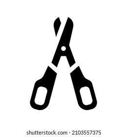 Scissors icon isolated on white background