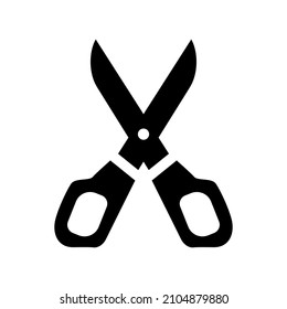 Scissors icon isolated on white background