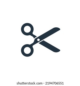 Scissors icon isolated on a white background. Scissors symbol for web and mobile apps.