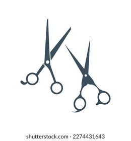 Scissors icon isolated on white background. Vector illustration.
