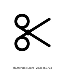 Scissors icon isolated on white