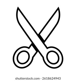 Scissors icon isolated on white background