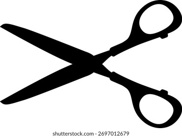 The scissors icon isolated on white background