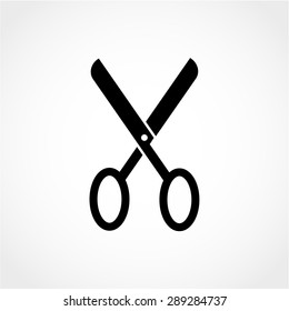Scissors Icon Isolated on White Background