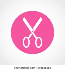 Scissors Icon Isolated on White Background