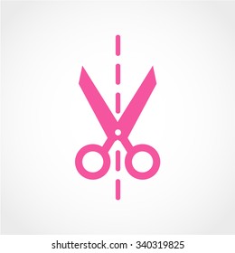 Scissors Icon Isolated on White Background