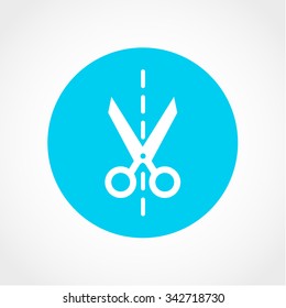 Scissors Icon Isolated on White Background