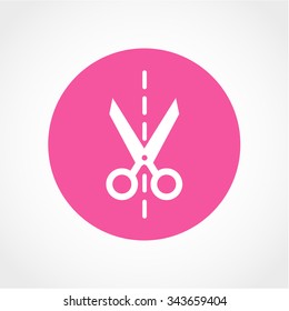 Scissors Icon Isolated on White Background