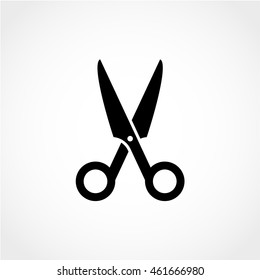 scissors Icon Isolated on White Background
