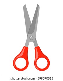 Scissors icon isolated on white background. Vector illustration