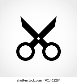 scissors Icon Isolated on White Background