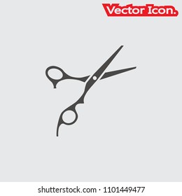 scissors icon isolated sign symbol and flat style for app, web and digital design. Vector illustration.