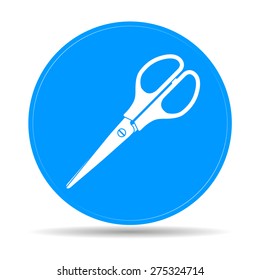 Scissors icon, isolated vector eps 10 illustration