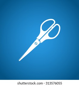 Scissors icon, isolated vector eps 10 illustration