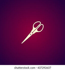 Scissors icon, isolated vector eps 10 illustration