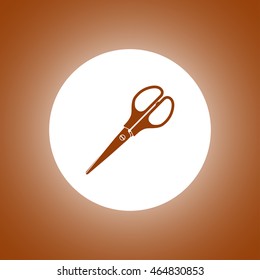 Scissors icon, isolated vector eps 10 illustration