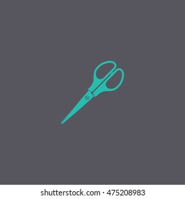 Scissors icon, isolated vector eps 10 illustration