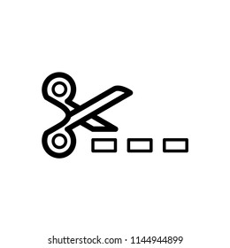 Scissors icon isolated vector illustration.