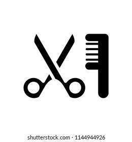 Scissors icon isolated vector illustration.