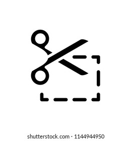 Scissors icon isolated vector illustration.