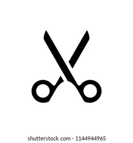 Scissors icon isolated vector illustration.