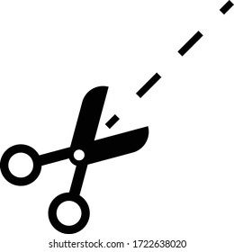scissors icon isolated vector illustration