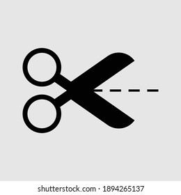 scissors icon isolated vector illustration