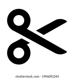 Scissors icon isolated vector illustration. High quality black style vector icon