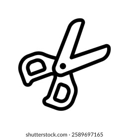 Scissors Icon, Line Vector graphics
