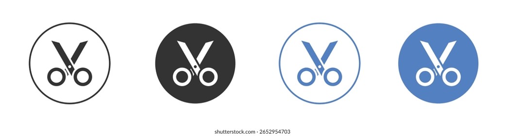 Scissors icon logo graphic designs