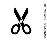 Scissors icon, logo isolated on white background