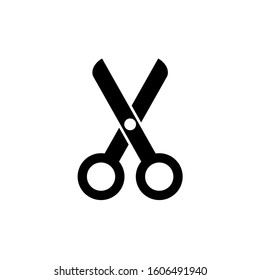 Scissors icon, logo isolated on white background