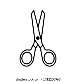 Scissors icon, logo isolated on white background