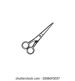 Scissors icon, logo isolated on white background